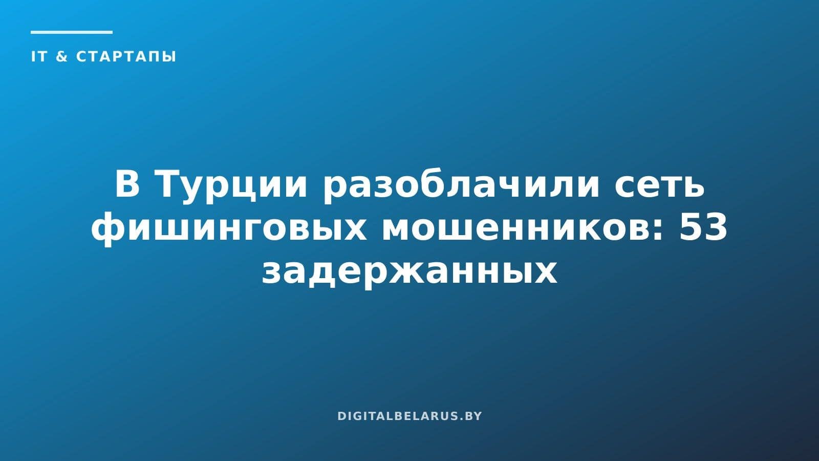 В Турции разоблачили сеть фишинговых мошенников: 53 задержанных и $16 млн ущерба