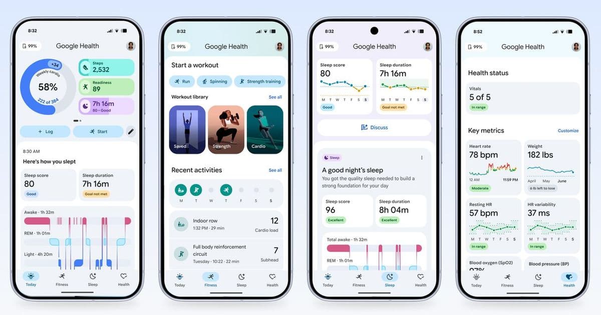 Google переименовывает Fitbit в Google Health и запускает ИИ-тренера по здоровью