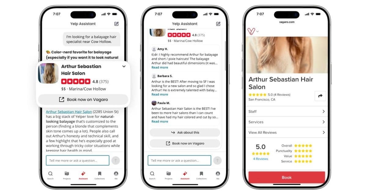 Yelp превратил чатбот в цифрового помощника с бронированием и доставкой