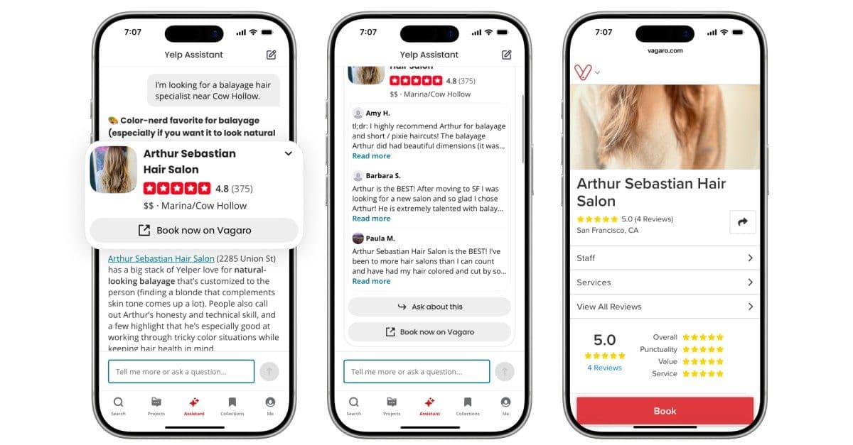 Yelp превратил чатбот в цифрового помощника с бронированием и доставкой