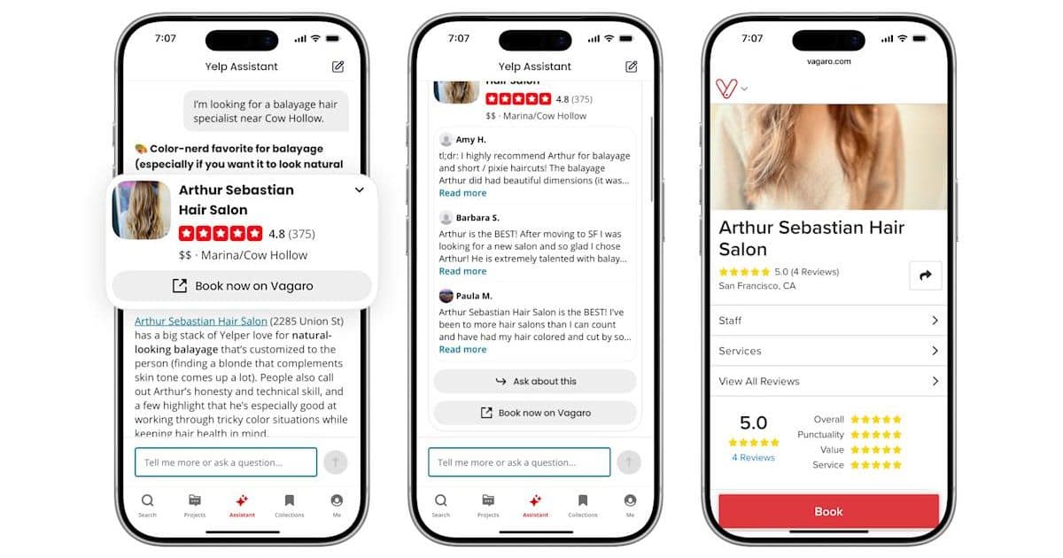 Yelp запустил ИИ-помощника, который бронирует столики в ресторанах