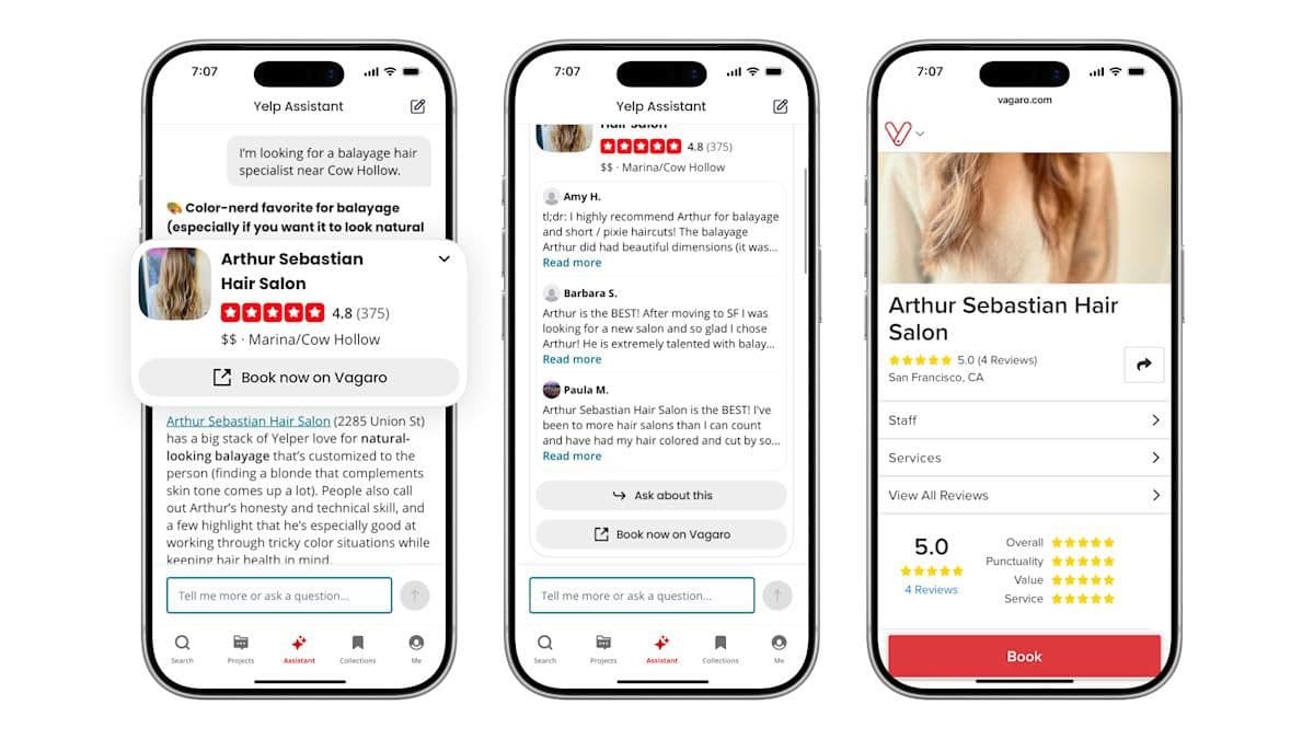 Yelp запустил ИИ-помощника, который бронирует столики в ресторанах