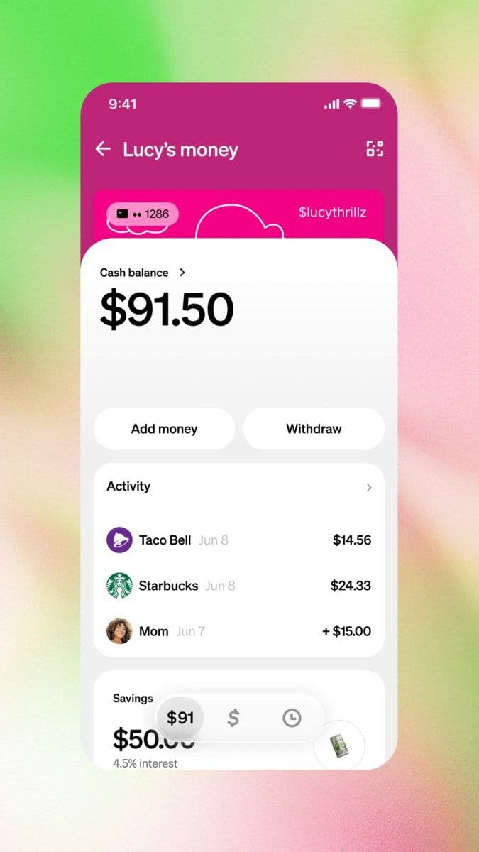 Cash App запускает финансовые счета для детей от 6 лет