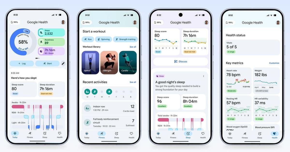 Google переименовывает Fitbit в Google Health и запускает ИИ-тренера по здоровью