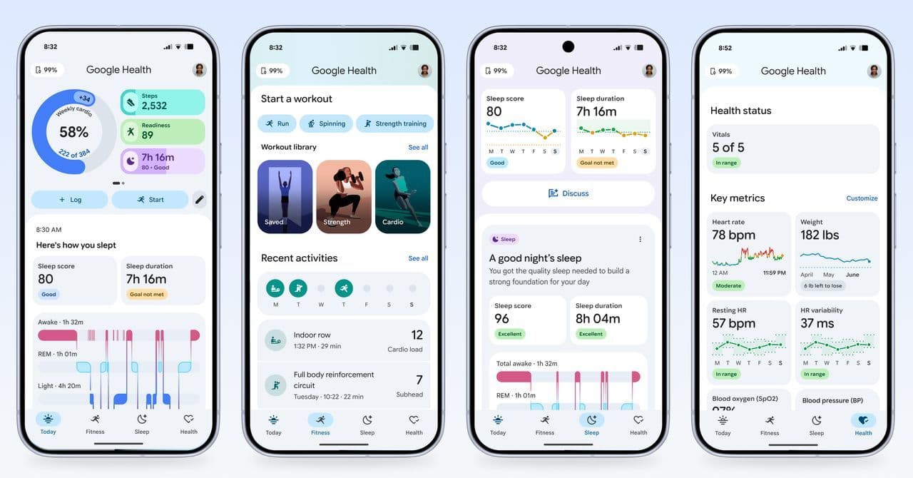 Google переименовывает Fitbit в Google Health и запускает ИИ-тренера по здоровью