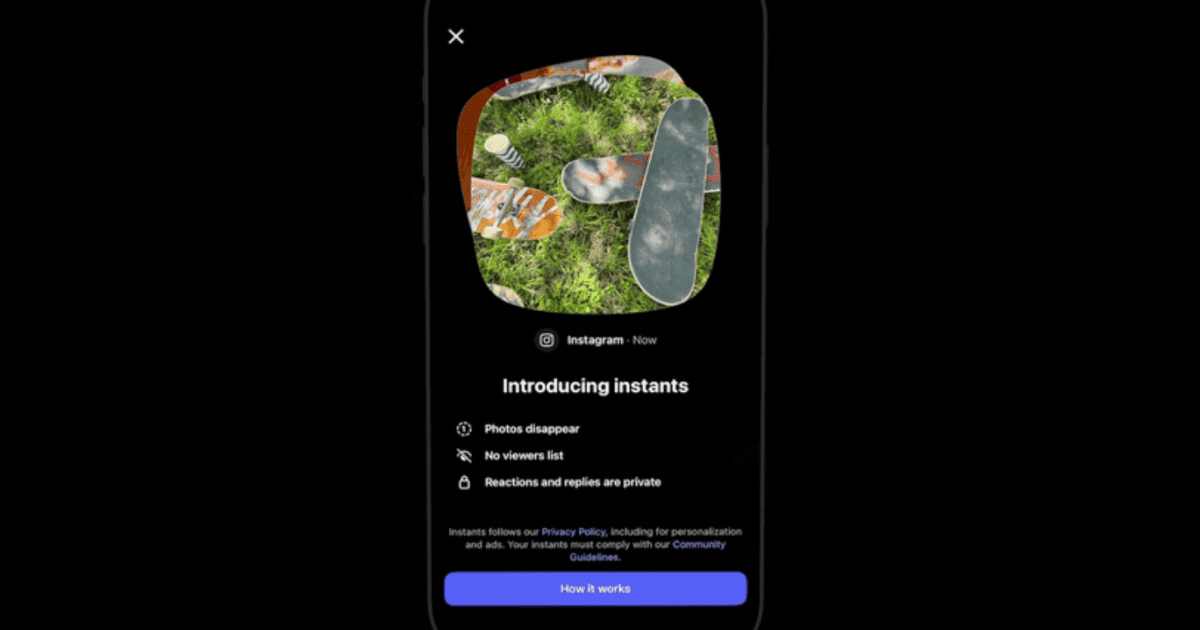 Instagram запустил Instants — исчезающие фото без фильтров и редактирования