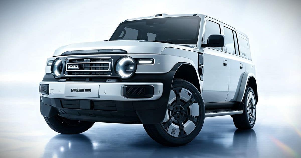 Chery iCaur V25: рамный EREV с запасом хода 150 км и буксировкой 1800 кг