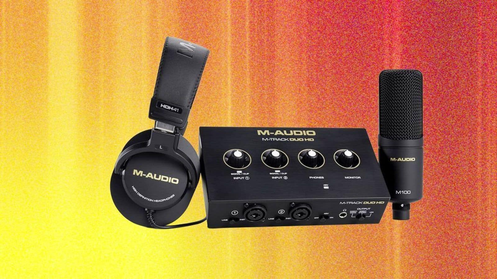 M-Audio M Track Duo HD Producer Pack: бюджетный старт для подкастеров