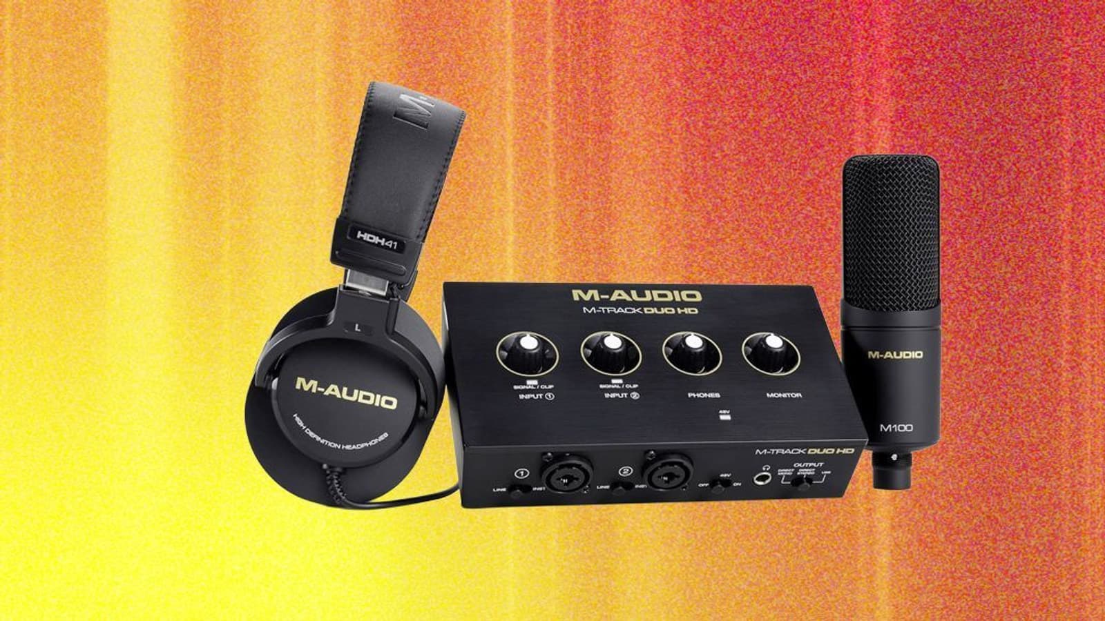 M-Audio M Track Duo HD Producer Pack: бюджетный старт для подкастеров