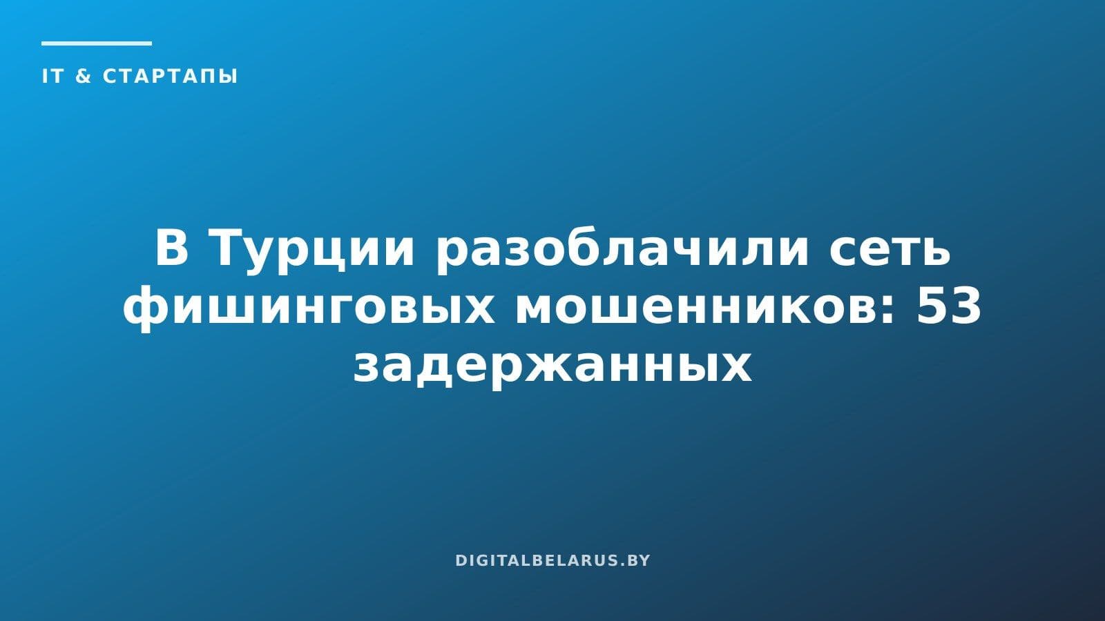 В Турции разоблачили сеть фишинговых мошенников: 53 задержанных и $16 млн ущерба