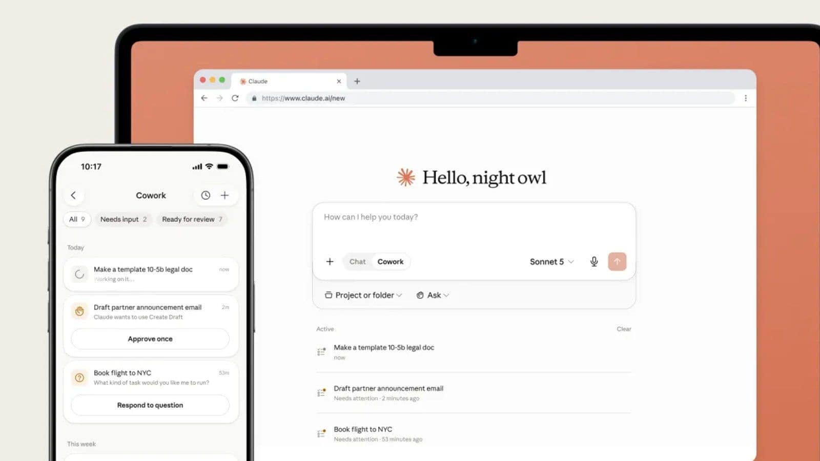 Anthropic выводит Claude Cowork на мобильные устройства и в браузер
